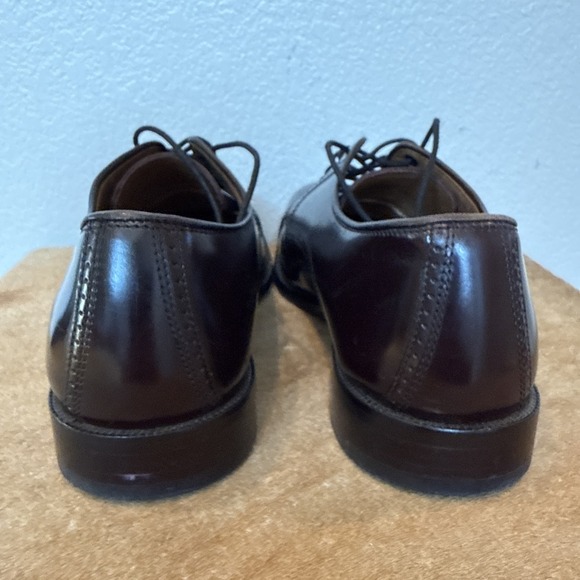 Johnston & Murphy Men\'s Bradford Cap Toe in Beautiful Burgundy Brush-Off Sz 11D main image 8